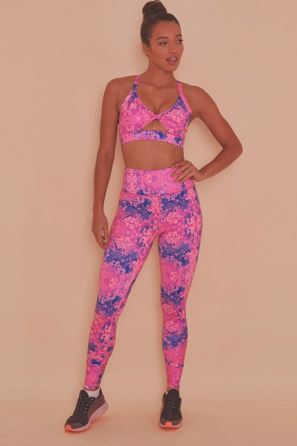 Wolf & Whistle Pink Marble Leggings Discount