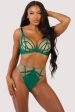 Ramona Green Mesh High Waisted Thong Online Sale