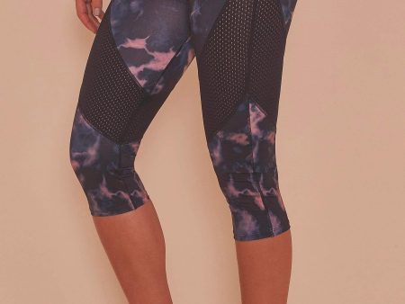 Wolf & Whistle Dark Marble Cropped Leggings For Cheap