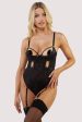 Sloan Black Mesh Open Cup Bodysuit on Sale