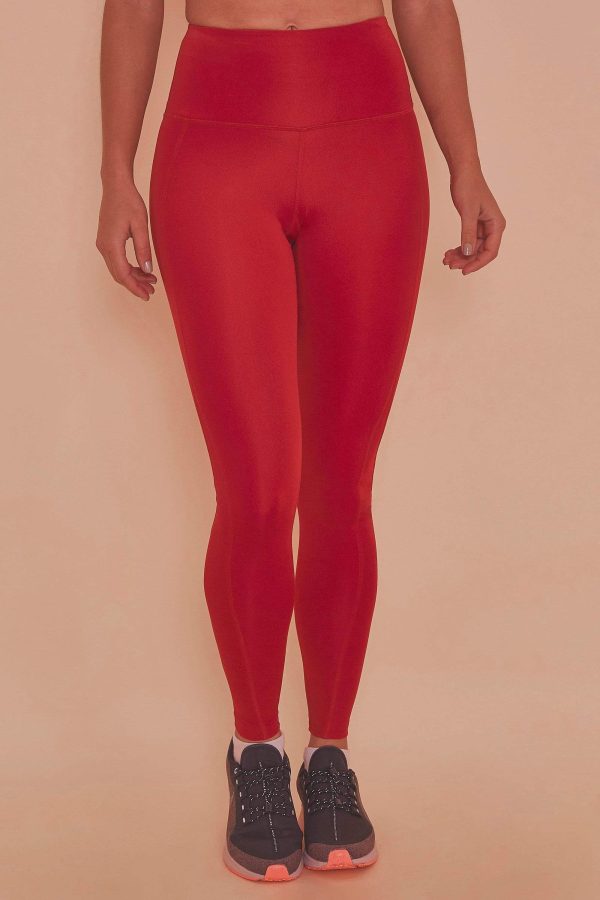 High Waist Leggings Red Hot on Sale