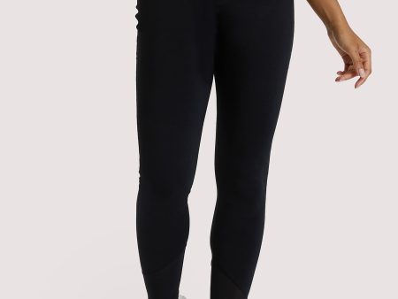 Eco Black Mesh Panel Leggings Discount