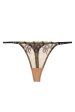 Amal Gold And Black Embroidery Thong Online now