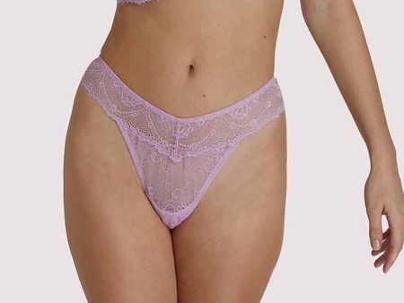 Ariana Lilac Everyday Lace Thong For Discount