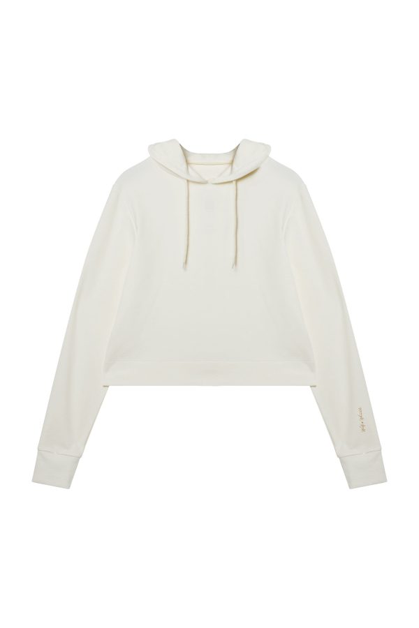 Winter White Hooded Top For Sale