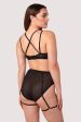 Alice Black Mesh Leg Harness High Waist Brief Supply