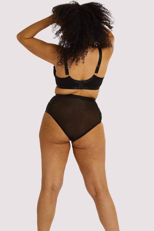 Ericka Black High Waist Brief For Cheap