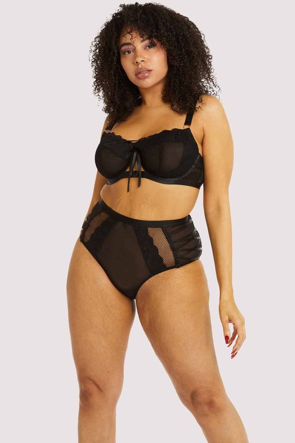 Ericka Black High Waist Brief For Cheap