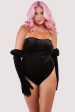 Halina puff-sleeve body with gloves For Discount