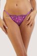 Walpole Purple Embroidered Brazillian Tanga Brief For Discount