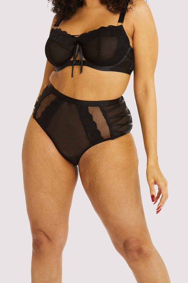 Ericka Black High Waist Brief For Cheap