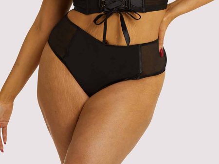 Aysha Black High Waisted Brief Fashion