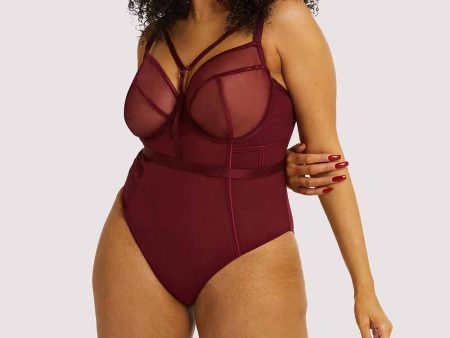 Harper Bordeaux Bodysuit Cheap