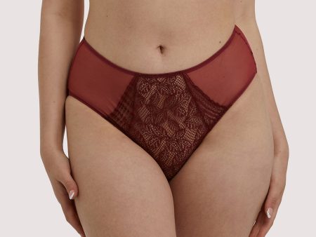 Emma Merlot Wine High Waist Brief on Sale