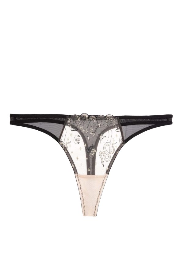 Anna Mystical Embroidery Thong Hot on Sale