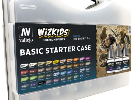 Wizkids Basic Starter Case Acrylic Paint Set 40 Colour Set Fashion