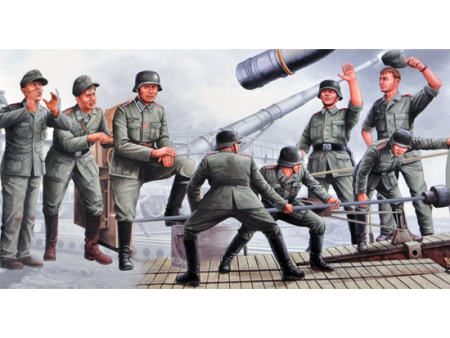 00406 1 35 280mm K5 E Leopold German Railroad Gun Crew Plastic Model Kit Hot on Sale