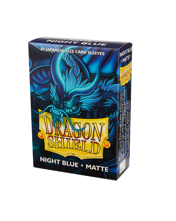 Sleeves  Dragon Shield Japanese Box 60  Night Blue Matte For Sale