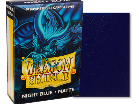 Sleeves  Dragon Shield Japanese Box 60  Night Blue Matte For Sale