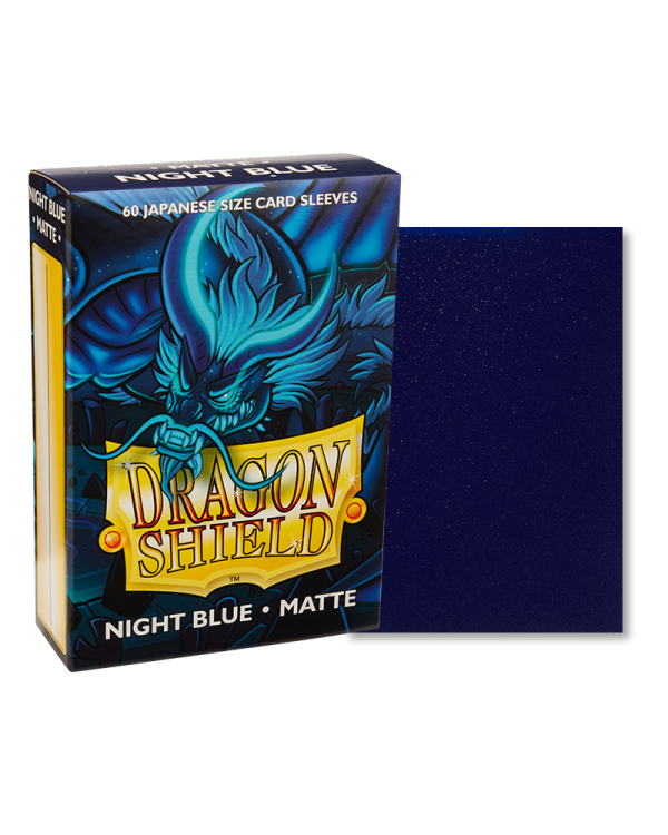 Sleeves  Dragon Shield Japanese Box 60  Night Blue Matte For Sale