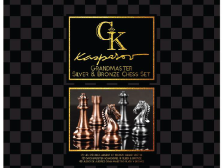 GRANDMASTER SILVER BRONZE CHESS SET Supply