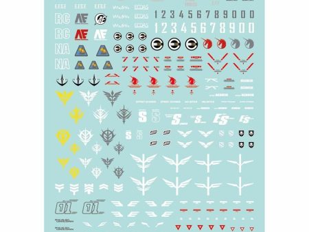 GUNDAM DECAL 107 MOBILE SUIT GUNDAM UNICORN MULTIUSE  (1) Online Sale